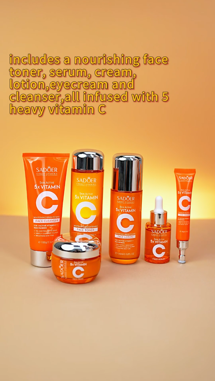 Amazon.com: 6-Piece Hydrating Skincare Set with Vitamin C